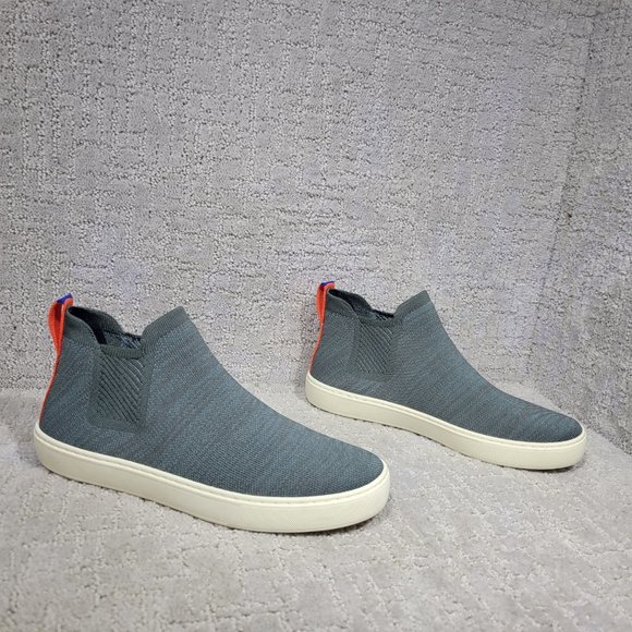 Rothy's The Chelsea Green Fog Melange Knit Pull On Ankle Boots US Size 7.5, 8, 9 - Picture 10 of 10